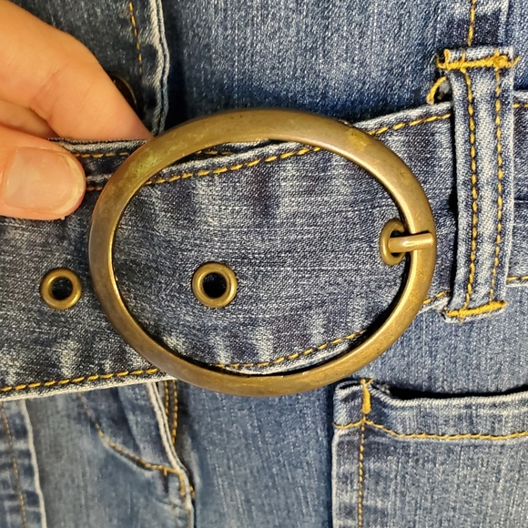 Yada Yada Blue Jean Button One Piece Juniors Small - Picture 6 of 9